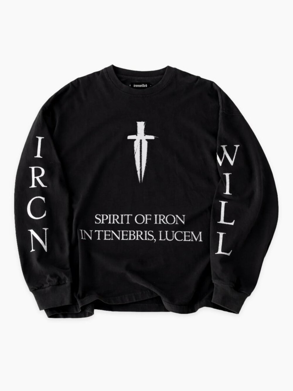 IRONWILLED IRON SPIRIT LONG SLEEVE - [VINTAGE BLACK] XXL